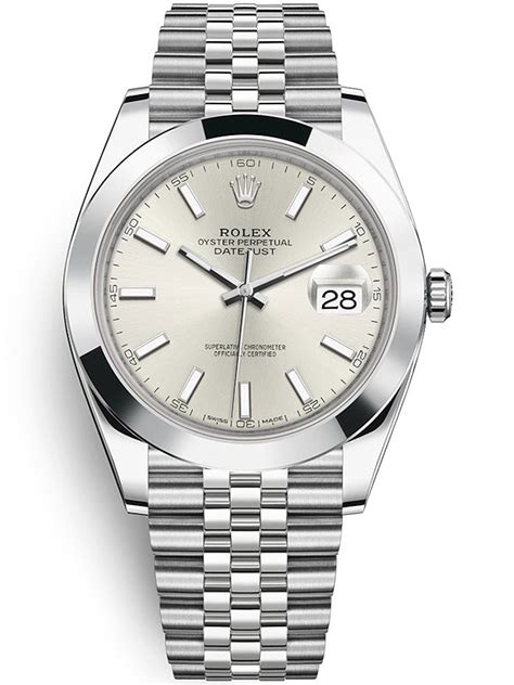 rolex datejust silber weiß|rolex datejust watch size.